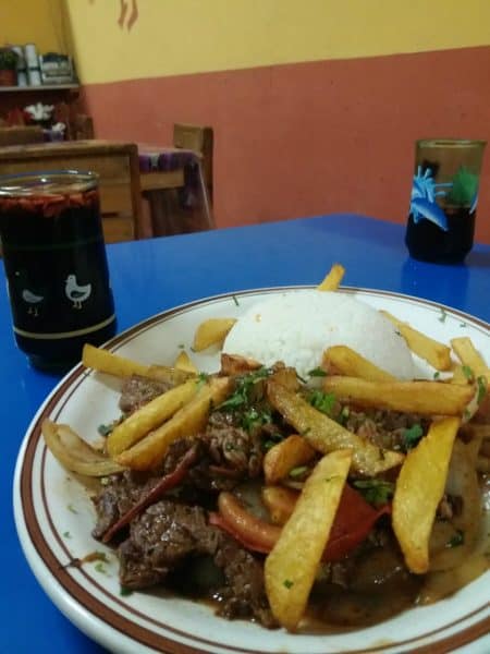 Eating Peruvian Food at the Soda Lima in Costa Rica