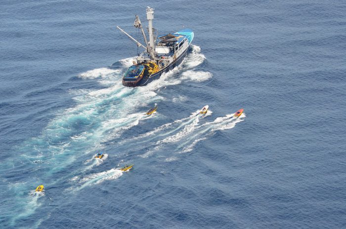Tuna fishing off the coast of Costa Rica.