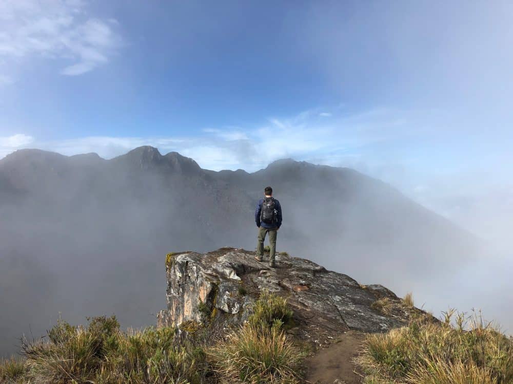 Hiker climbs Cerro Chirripó