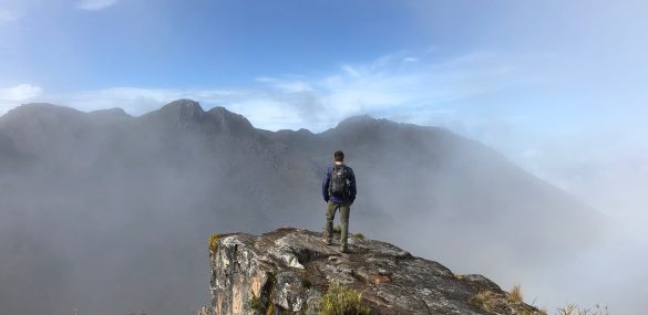 Hiker climbs Cerro Chirripó