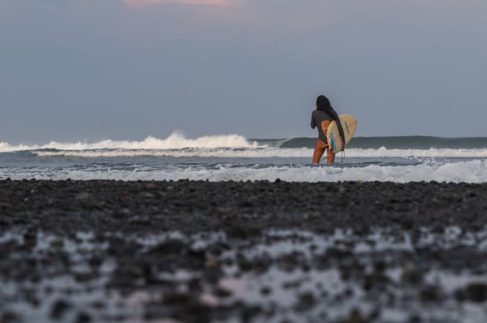 Surfing in Pavones Costa Rica