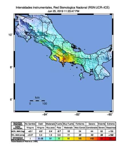 Strong earthquake rattles Costa Rica overnight on Tuesday