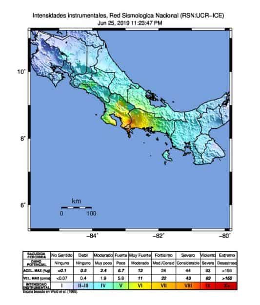Strong earthquake rattles Costa Rica, Panama overnight on Tuesday