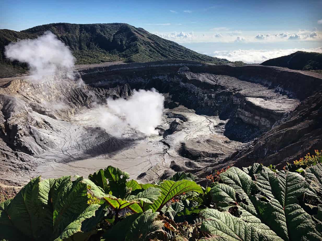 Crater of the Poas Volcano Costa Rica