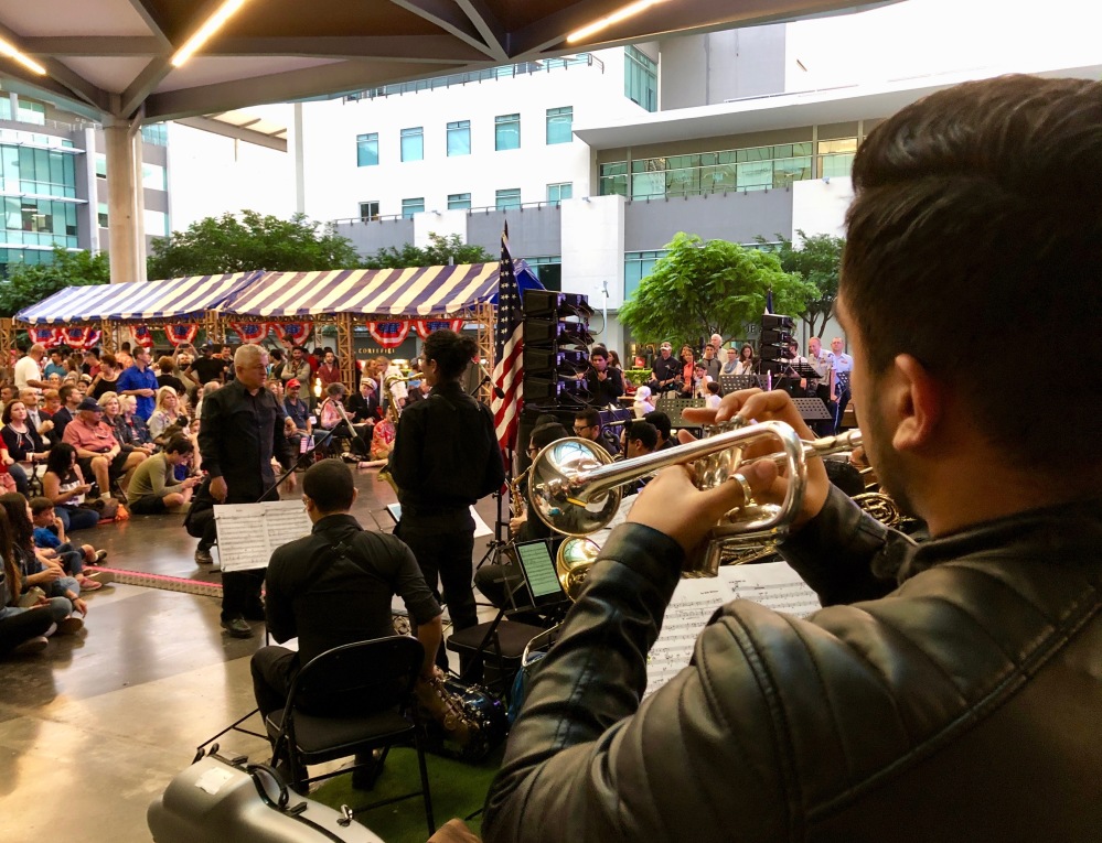 Band at July 4 celebrations