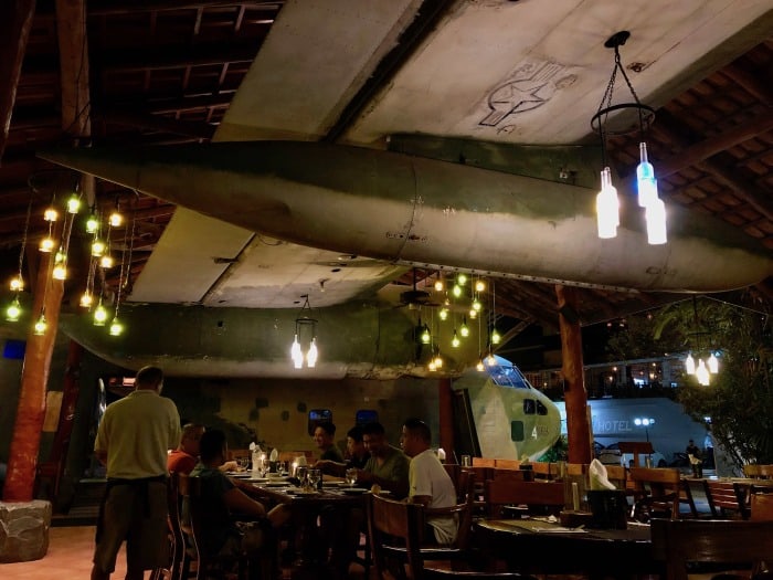 Scene at El Avión restaurant