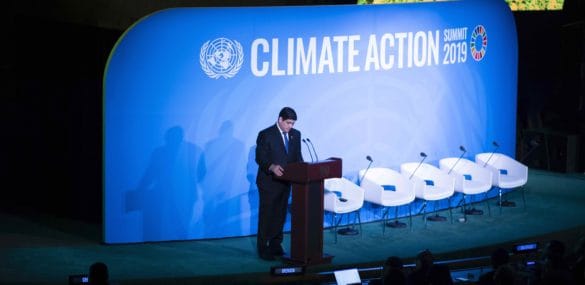 Carlos Alvarado speaks on climate change