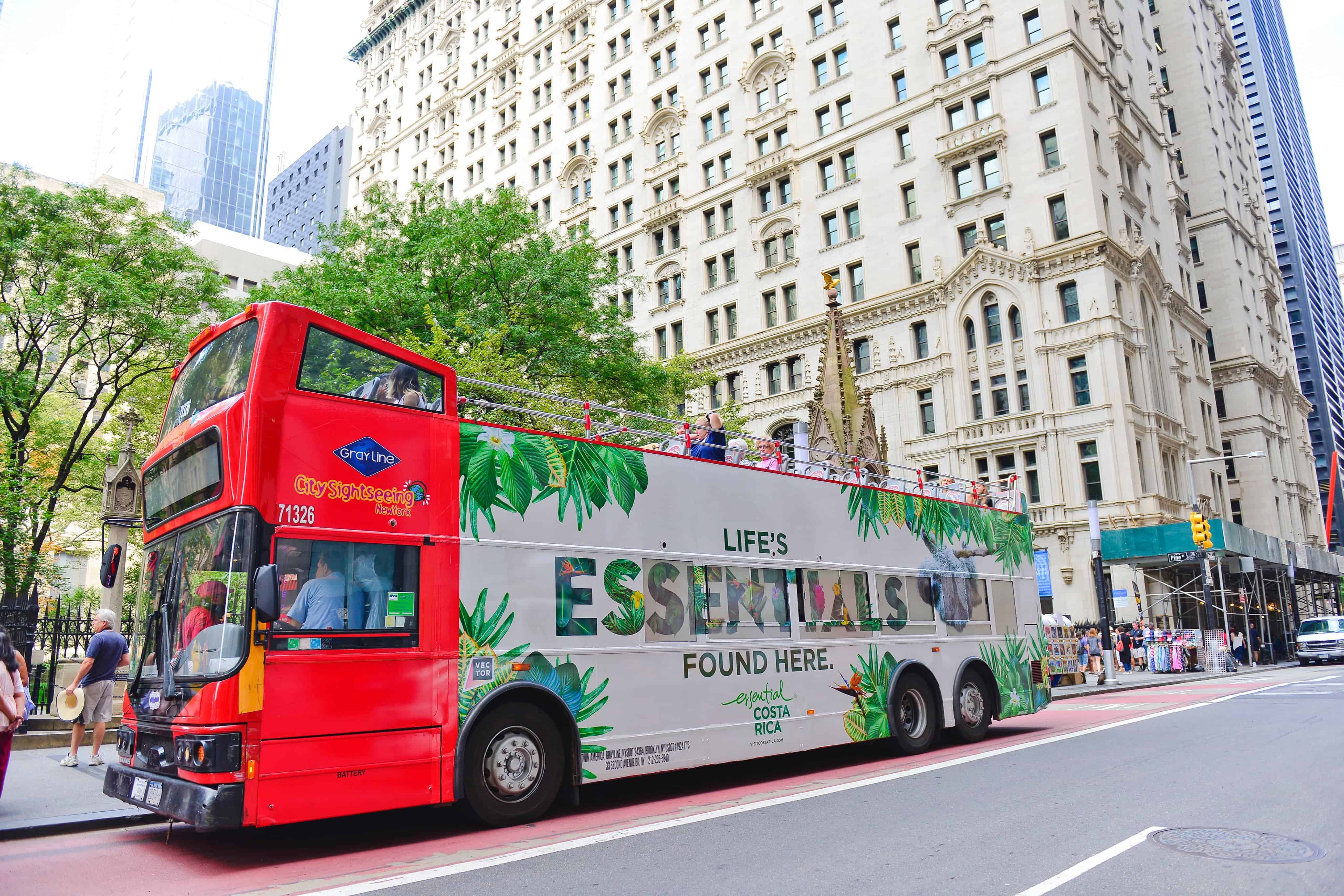 'Only the Essentials' Costa Rica bus in NYC