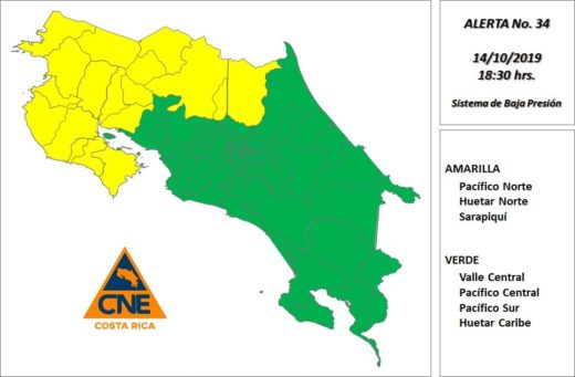 CNE evaluating damages after heavy rains in Guanacaste