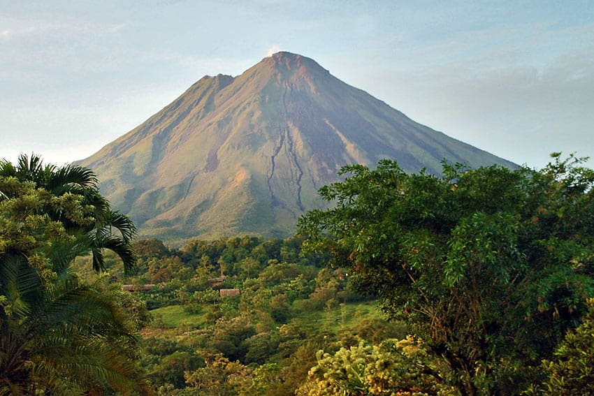 Arenal Volcano on a clear day