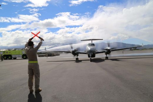 Collaboration with U.S. helps Costa Rica inaugurate new air surveillance plane