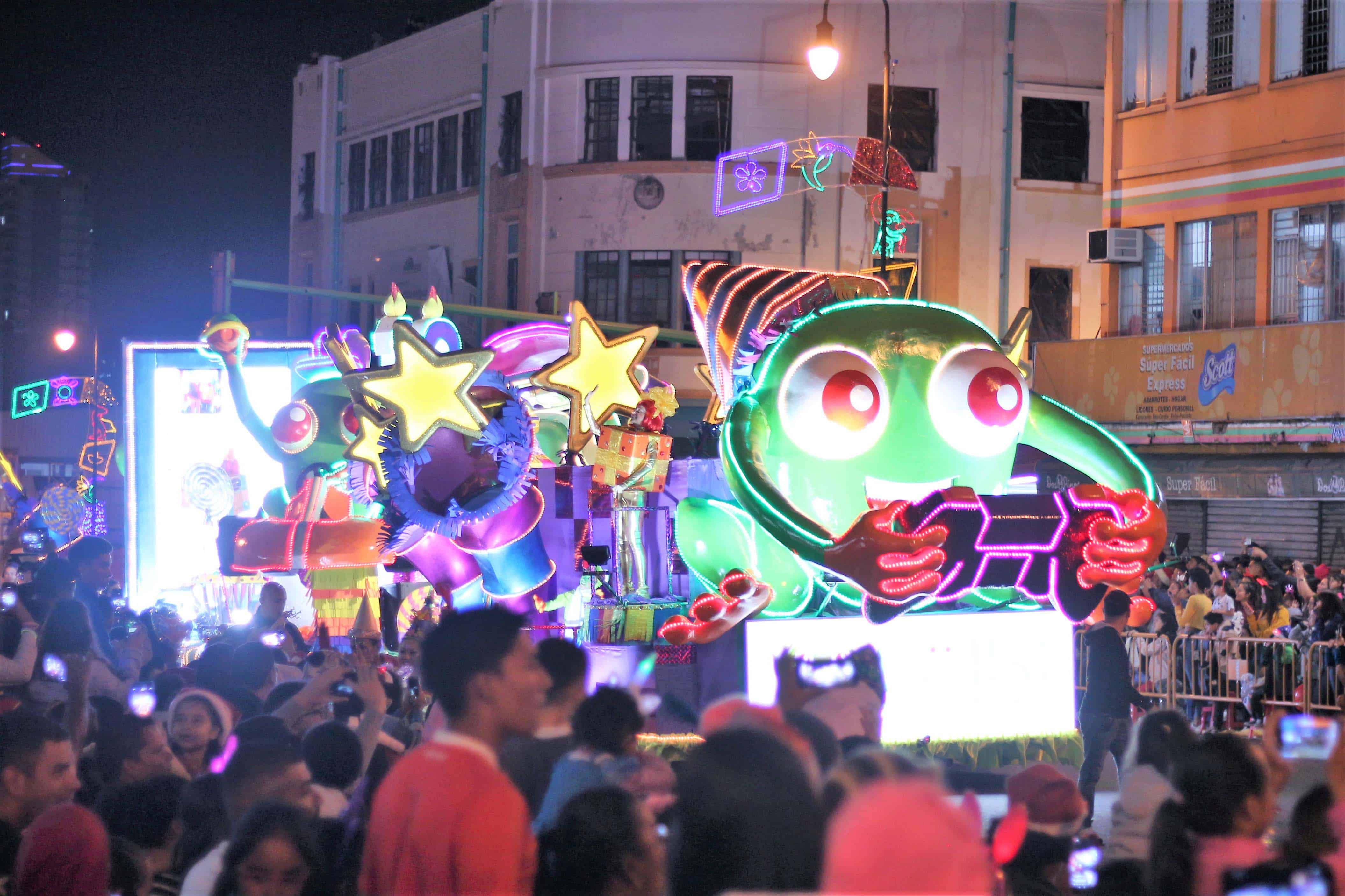 The Kolbi float at the Festival de la Luz