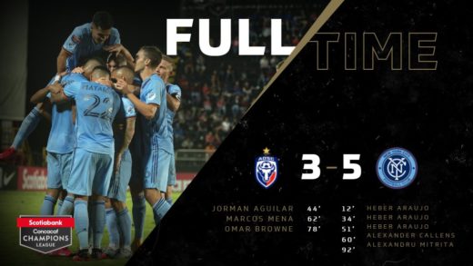 New York City FC beats San Carlos in Alajuela