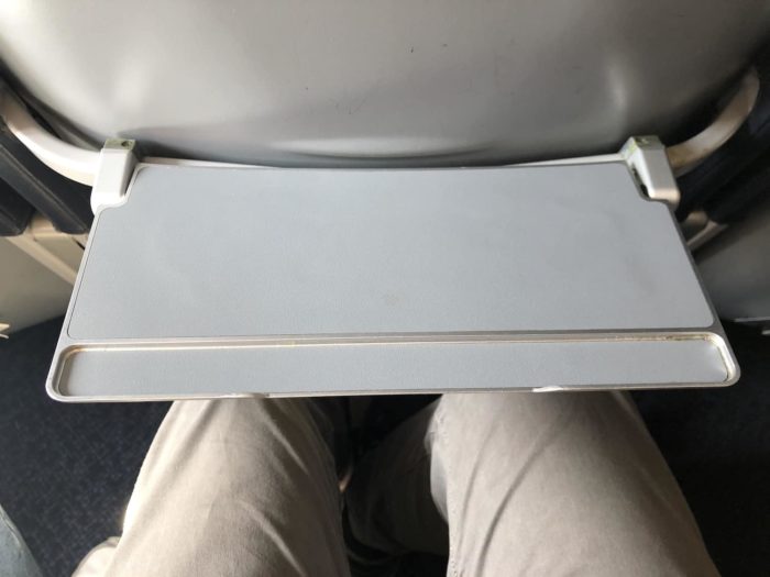 Spirit Airlines "tray table"