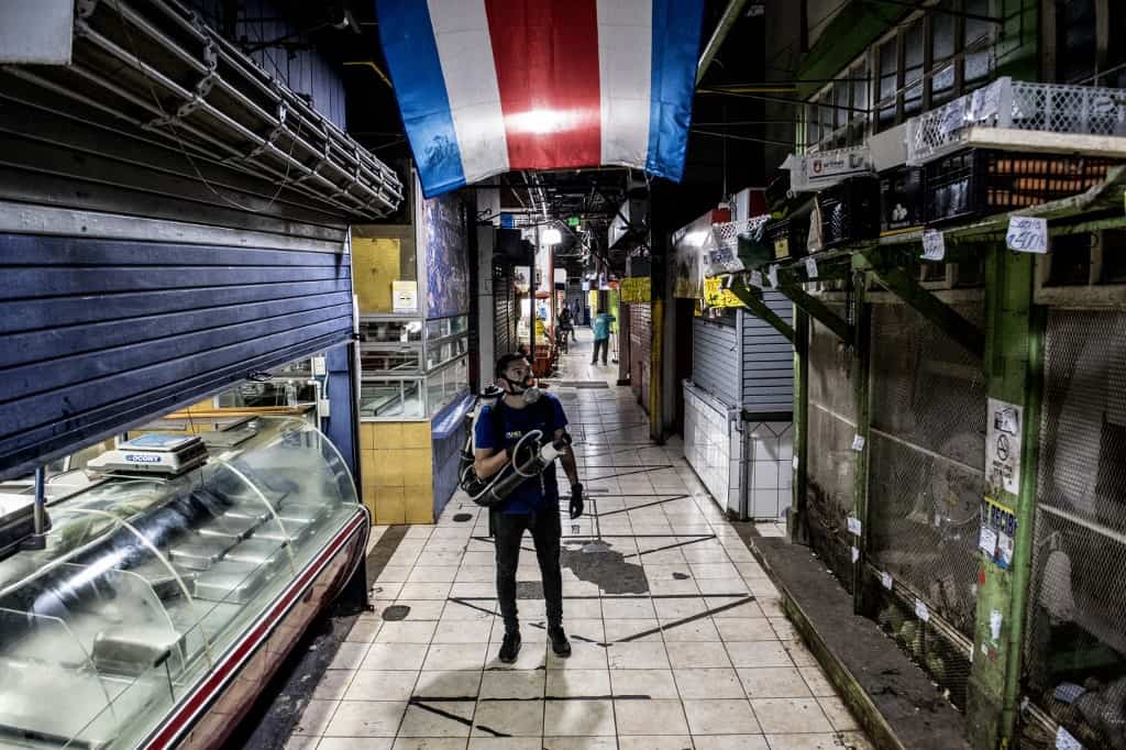 Central Market disinfected 