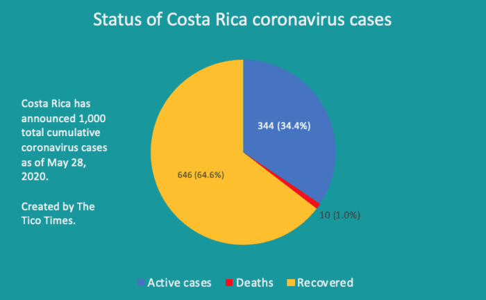 Breakdown of Costa Rica coronavirus cases 