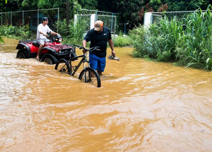 Heavy rains provoked flooding in Guanacaste the week of August 24, 2020.