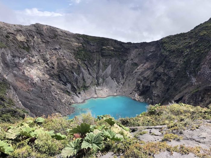 Crater of Irazú Volcano in 2018.