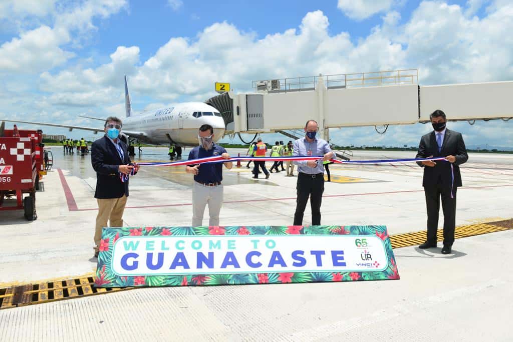 Ribbon-cutting ceremony at Liberia International Airport on September 5, 2020.