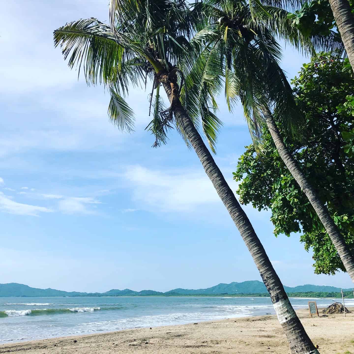 The beach in Tamarindo, Guanacaste.