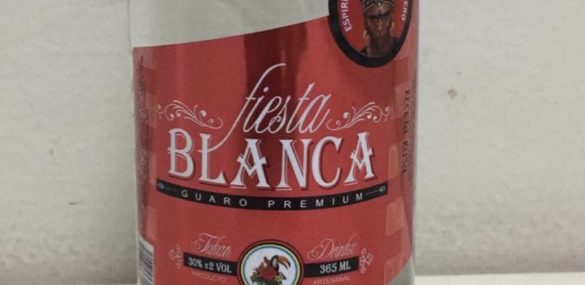 Guaro Fiesta Blanca, a brand suspected of being tainted with methanol.