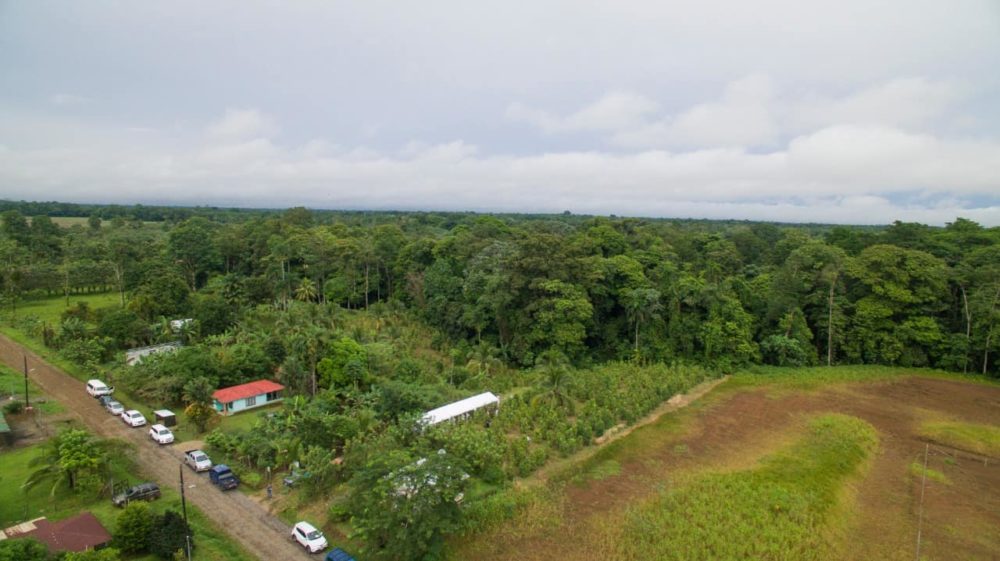 Aerial view of El Roble de Sarapiquí.