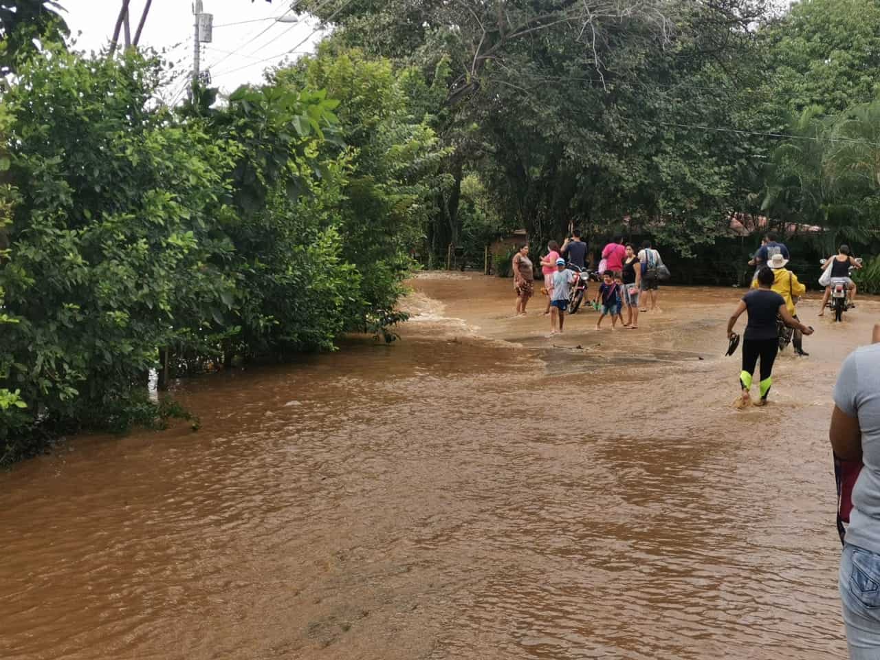 Hurricane Eta provoked widespread flooding in Costa Rica on November 4, 2020.