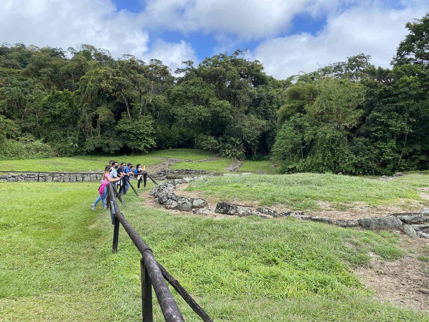 Tourists at Guayabo National Monument in Turrialba, Costa Rica.
