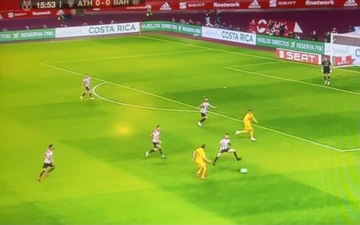 Costa Rica promotes itself during Spanish soccer match