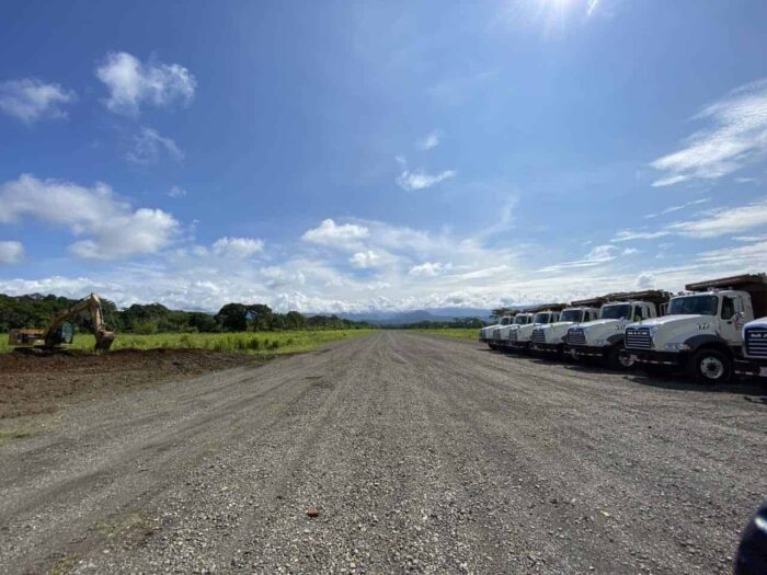 Costa Rica Dirt Airport Strip