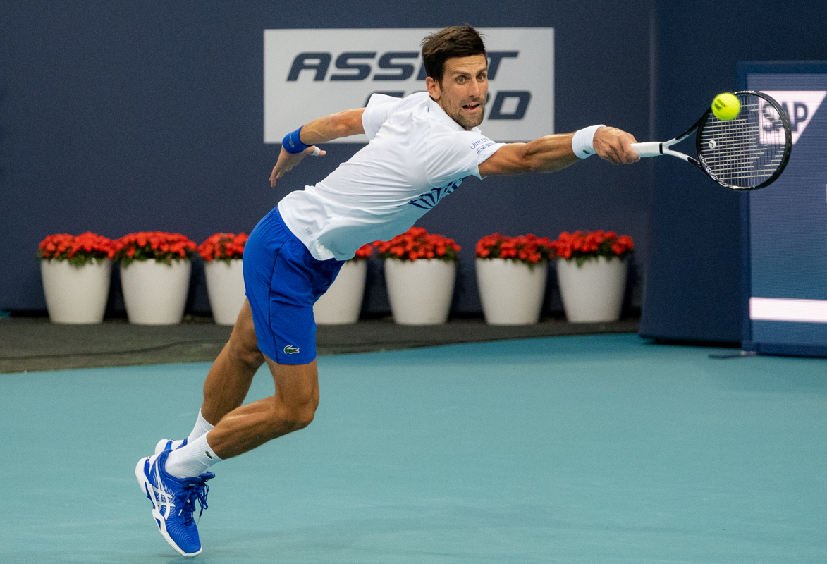 Novak Djokovic at the miami open