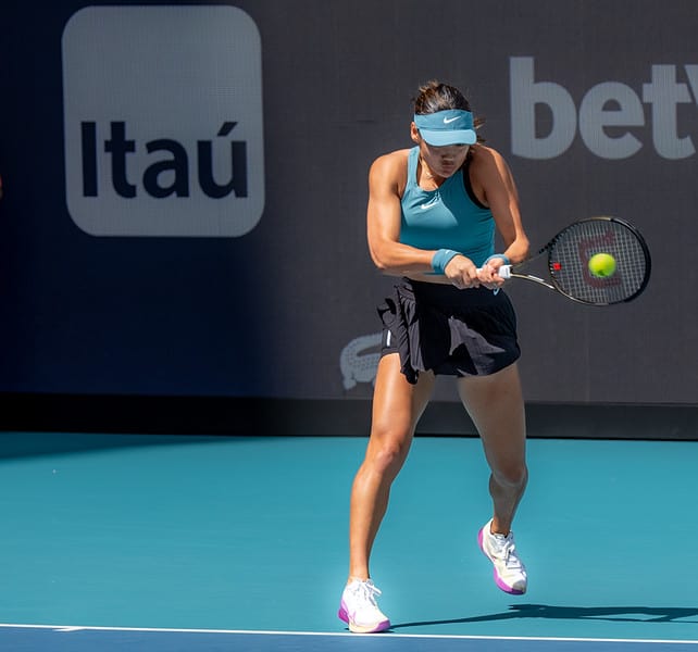 Emma Raducanu at the Miami Open in 2023