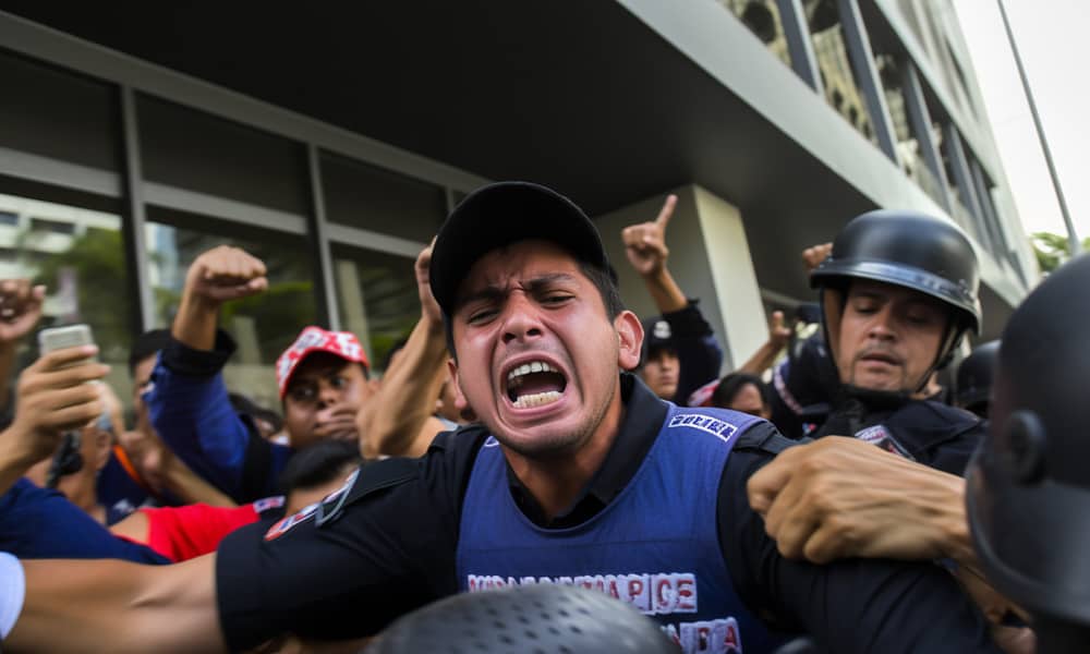 Costa Rica media protest