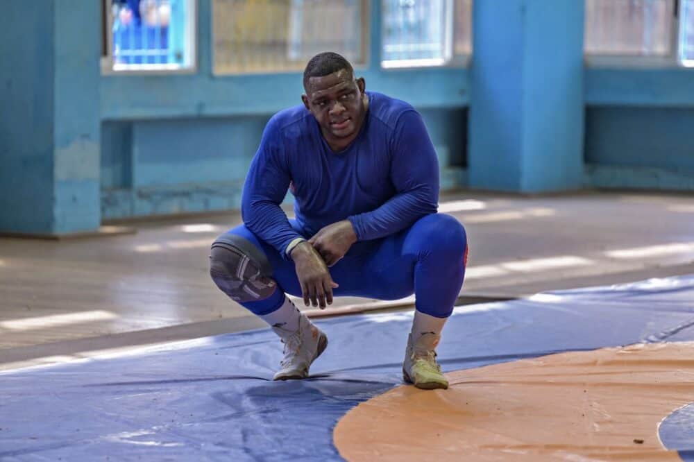 Cuban Greco-Roman wrestler Mijain Lopez 