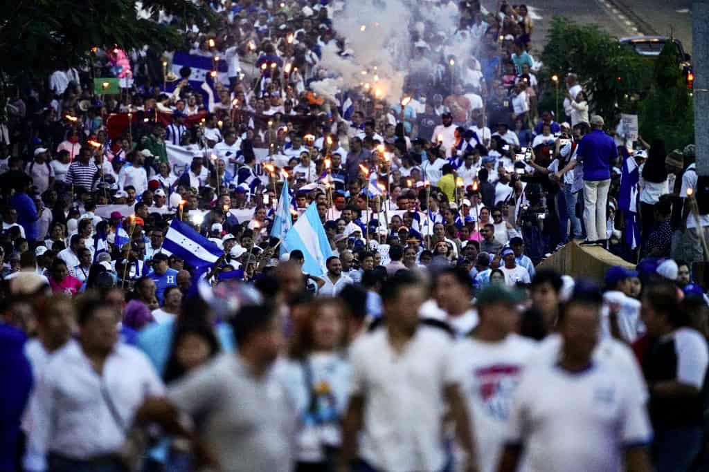 Honduras March against the government