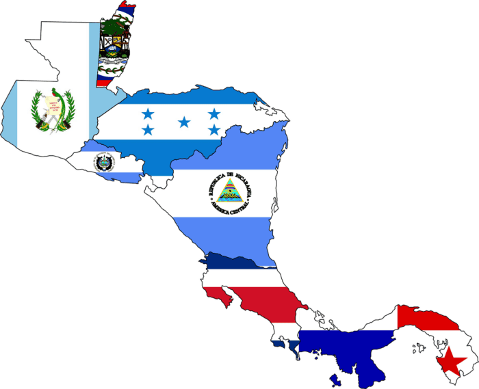 Map of Central America