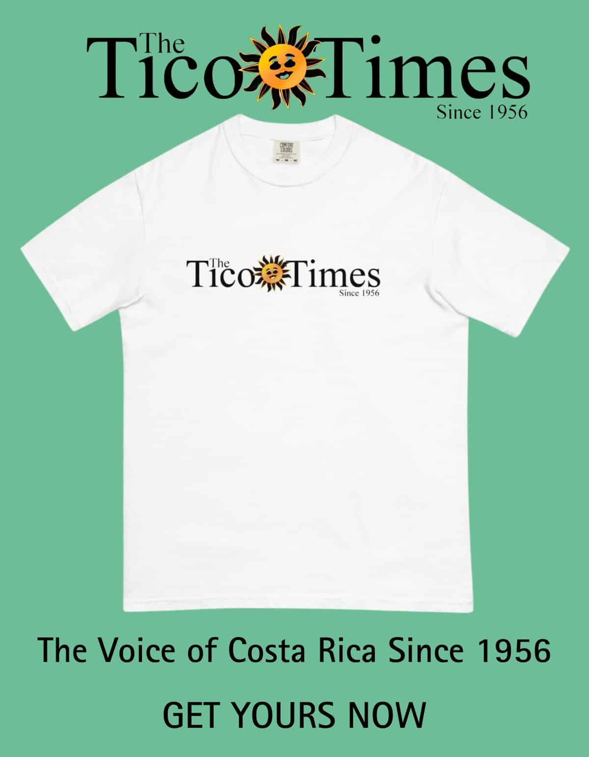 Costa Rica Tico Times T shirt