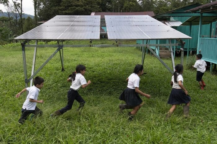 Solar Panels in Costa Rica's Nairi Awari Community