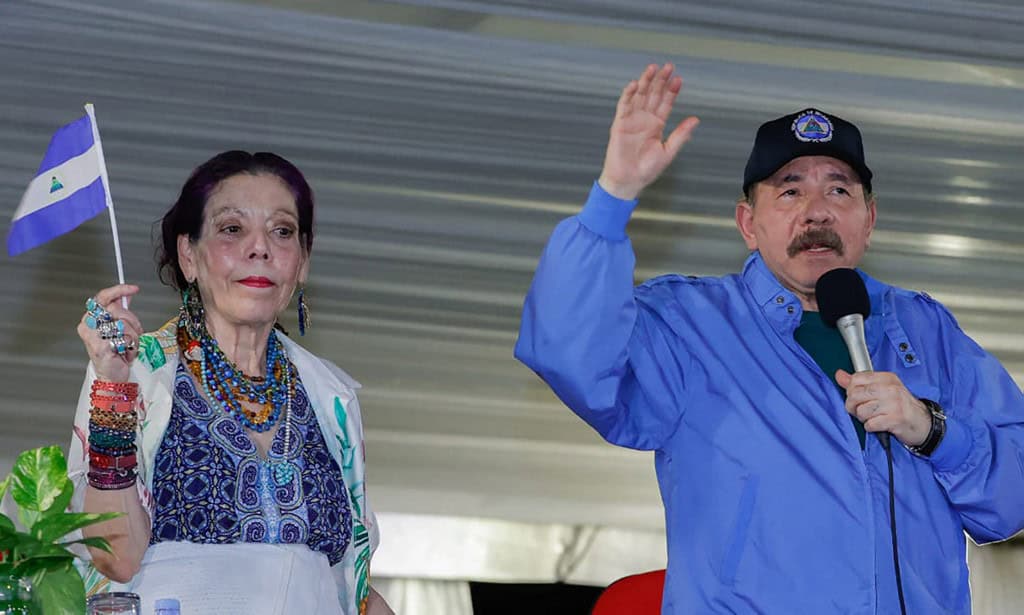 Daniel Ortega and Rosario Murillo in Nicaragua