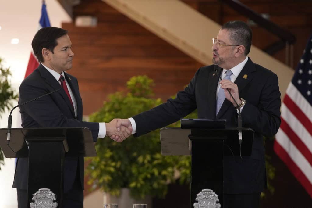 US Secretary of State Marco Rubio and Costa Rica President Rodrigo Chaves