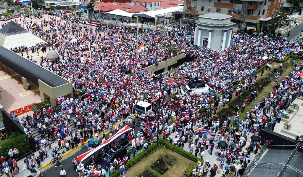 Costa Rica Protest March