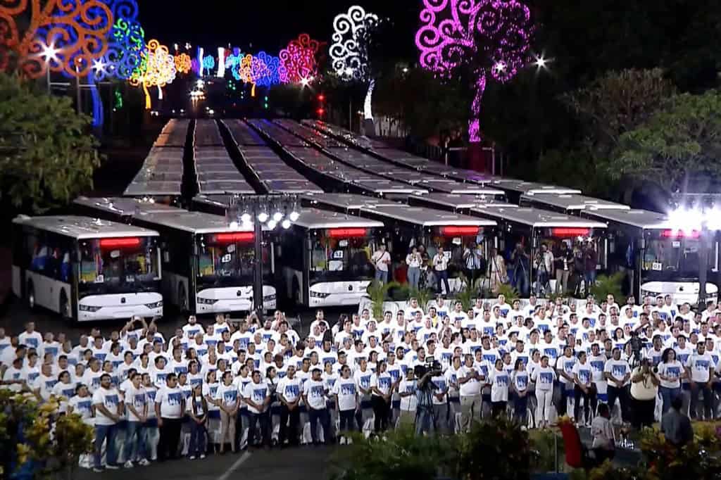 China Donates Buses to Nicaragua