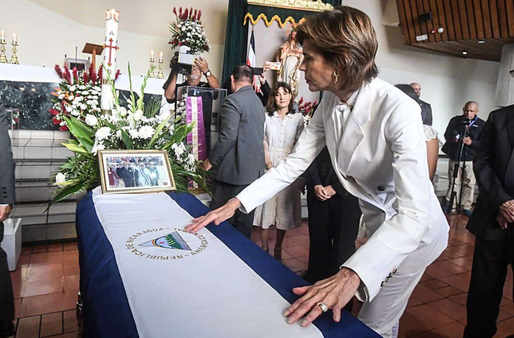 Burial of Nicaragua President Violeta Chamorro