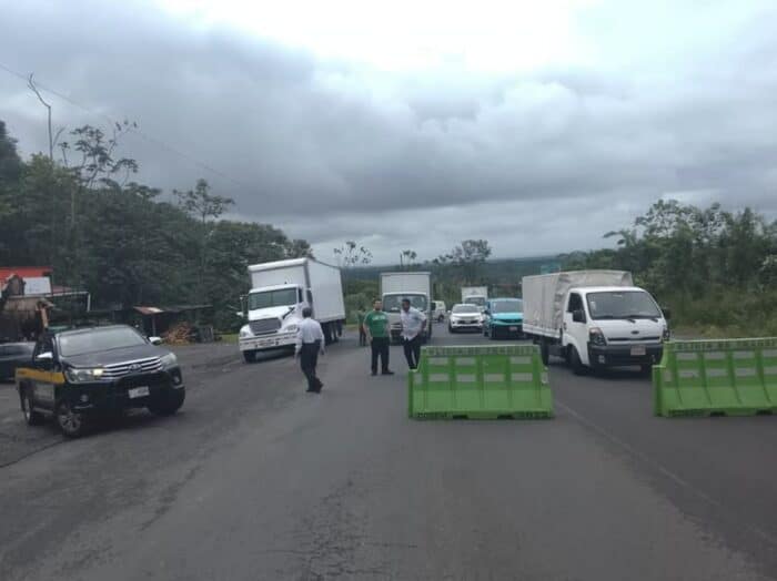 Costa Rica Road Route 32 Closed