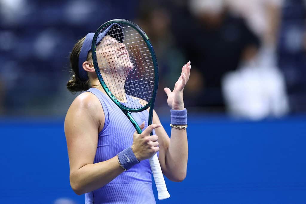 USA's Amanda Anisimova at the US Open