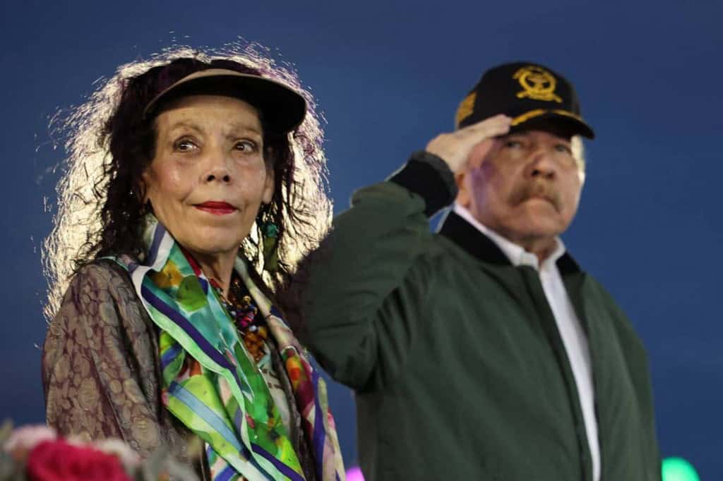 Nicaragua Rosario Murillo and Daniel Ortega