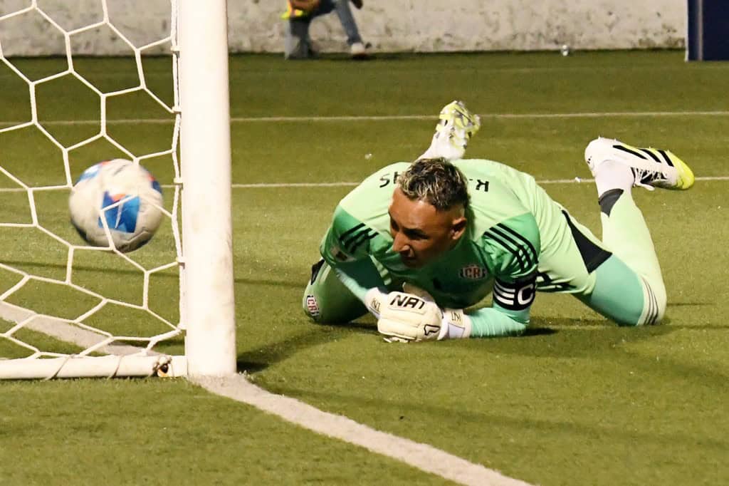 Costa Rica's goalkeeper Keylor Navas at Costa Rica vs Nicaragua Concacaf World Cup Qualifier