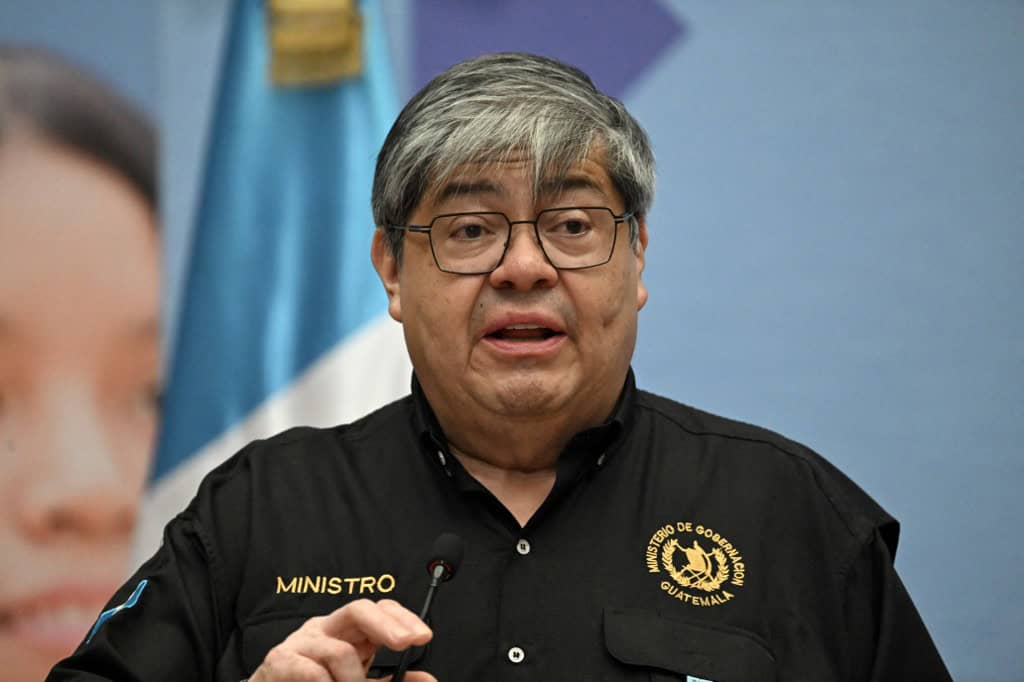 Guatemala's Minister of Governance Francisco Jimenez