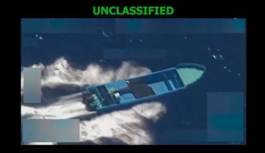 USA Narco Boat Attack in the Pacific