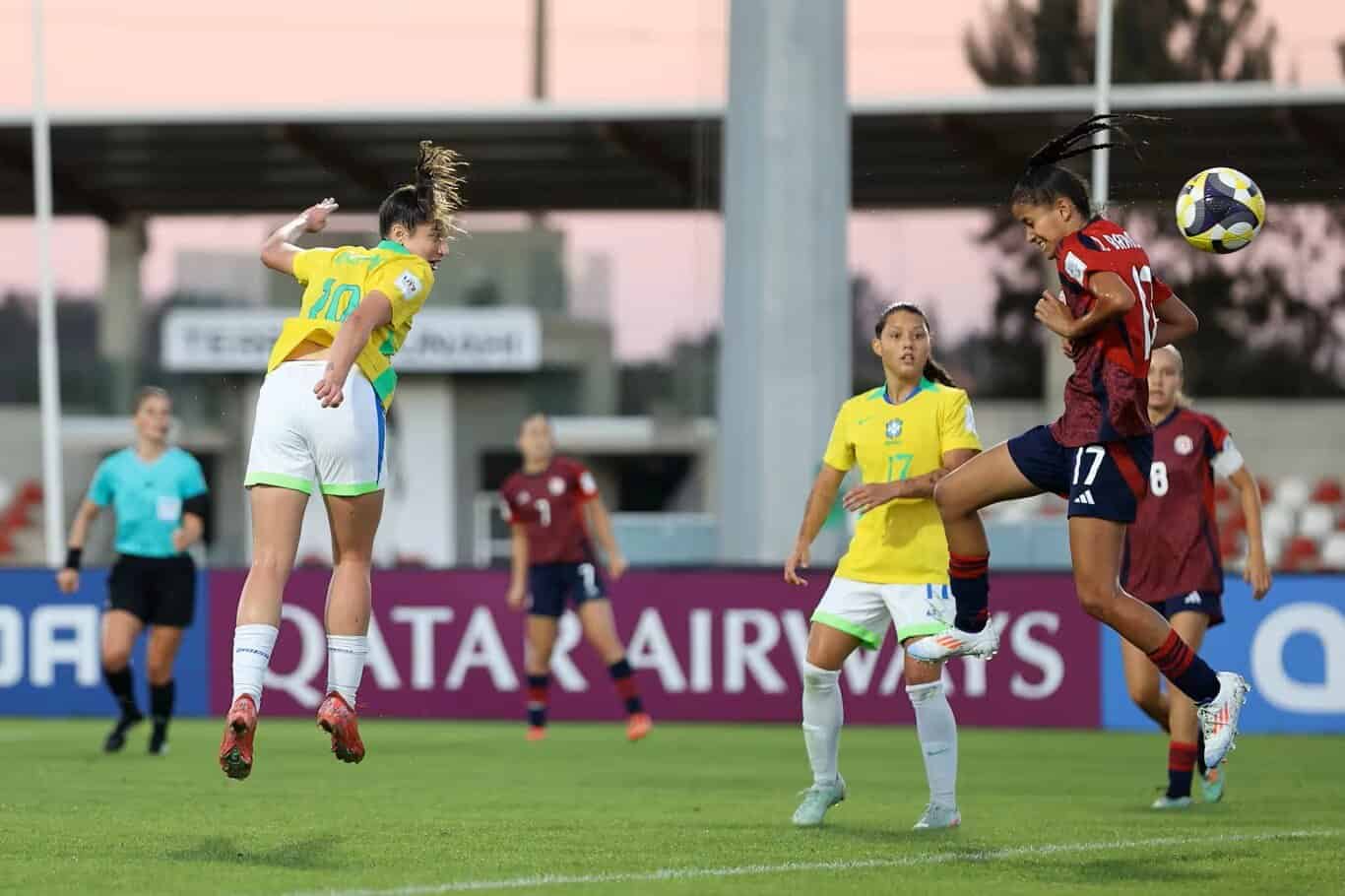Costa Rica Women's Soccer vs Brazil